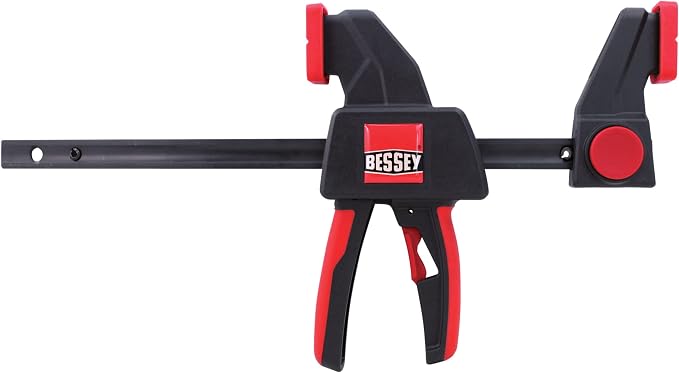 BESSEY EHK SERIES - 100 lb Clamping Force - 06 in - EHKM06 Trigger Clamp Set - 2.375 in. Throat Depth - Wood Clamps, Tools, & Equipment for Woodworking, Carpentry, Home Improvement, DIY