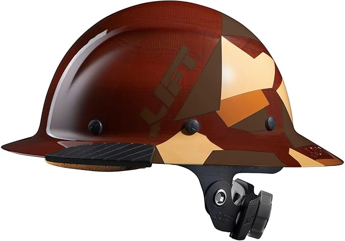 LIFT SAFETY Dax Fiber Resin Full Brim Safety Helmet/Hard Hat | 6 Point Suspension for Comfort & Impact Protection