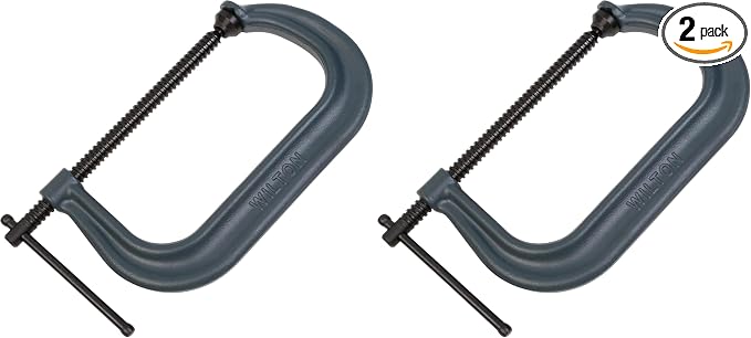Wilton C-Clamp, 8-1/4" Opening, 4-15/16" Throat, 6900 Lbs. Clamping Force (Model 408) (Pack of 2)