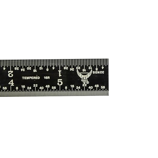 PEC Tools 6" Metal Rule, Designed for High-Accuracy Industrial Environments, Made in USA