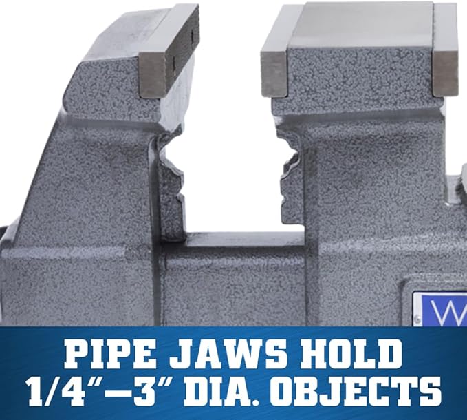 Wilton Reversible Bench Vise, 6-1/2" Jaw Width, 7-1/4" & 12-3/4" Jaw Opening, 4" Throat (Model 4650R)
