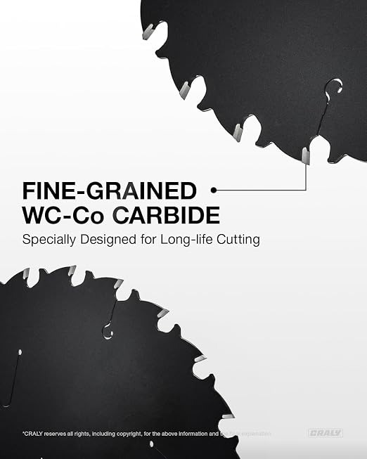 CRALY 7-1/4 Inch 24 Teeth Wood Cutting Framing Circular Saw Blade, 5/8 Inch Arbor, Carbide Tipped, Thin Kerf, for Plywood, MDF, OSB, Laminated, 25-Pack