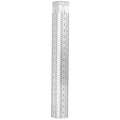 Garneck Multi-Function Stainless Steel Woodworking Measuring Ruler 180mm Right Angle Carpentry Square Ruler Metal Layout Tool for Woodwork and Construction