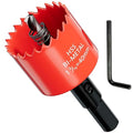 1-9/16 in. Bi-Metal Hole Saw Drill Bits - Versatile and Durable Hole Cutter for Wood, Plywood, Plaster Drywall, Ceiling, Plastic Pipe, PVC and Thin Metal - Includes Arbor & Pilot Bit (40mm)