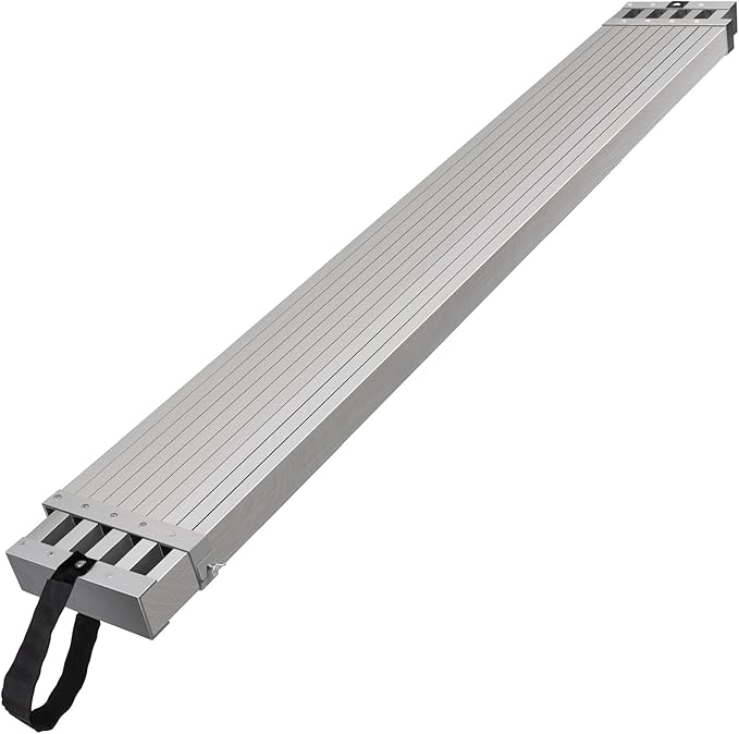 VEVOR Aluminum Telescoping Work Plank, 8-13FT, 500lbs Capacity, 12.5 inch Width, Scaffold Ladder Accessory