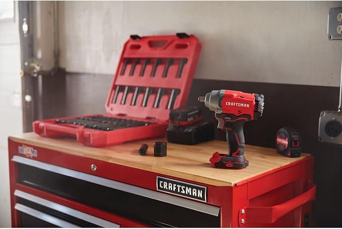 CRAFTSMAN V20 Cordless Impact Wrench, 1/2 inch, Bare Tool Only (CMCF920B)