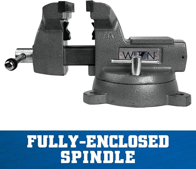 Wilton Mechanics Bench Vise, 6" Jaw Width, 5-3/4" Jaw Opening, 4-1/8" Throat (Model 746)