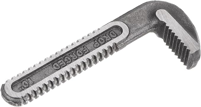 HARFINGTON Pipe Wrench Hook Jaw 10" Plumbing Wrench Replacement Jaws Carbon Steel for 10" Adjustable Wrench