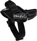 ShawnCo Essential Pro Dog Harness, No-Pull Pet Vest with 3 Leash Clips and Removable, Reflective Side Patches, Adjustable and Padded Harness for Small, Medium and Large Dogs (Midnight, M)