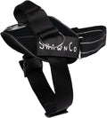 ShawnCo Essential Pro Dog Harness, No-Pull Pet Vest with 3 Leash Clips and Removable, Reflective Side Patches, Adjustable and Padded Harness for Small, Medium and Large Dogs (Midnight, S)
