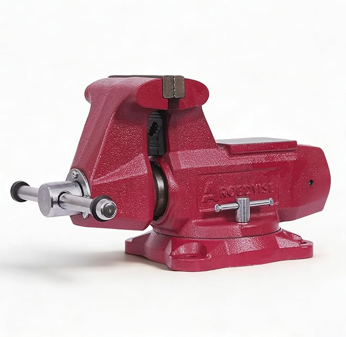 5"Bench Vise, 5.5"Jaw Opening 360° Swivel Base 3.5" Throat Depth