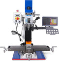 Mechmaxx 1.5HP 7''x 27-1/2''Benchtop Mini Mill Drill Machine, Variable Speed, R8 Spindle, Brushless Motor, 110V, Compact Milling Drilling Tool for Garage Shop, DIY Metalworking without Stand, VM25LD