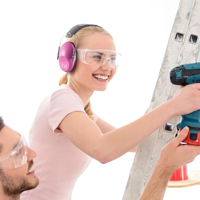 Pro For Sho 34dB NRR Hearing Protection Ear Muffs – Highest NRR Compact Design Ear Protection for Loud Events & Sensory Use