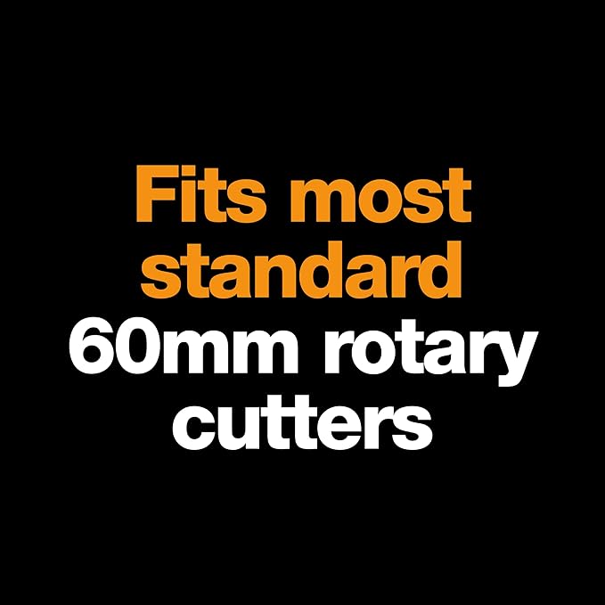 Fiskars 193730-1004 Straight Rotary Replacement Blades, 60mm, 5 Pack , Silver
