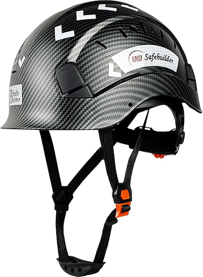 Construction Safety Helmet ABS Hard Hat Adjustable Ventilation System Hardhats Industrial Work Head Protection for Men Certified ANSI/ISEA Z89.1