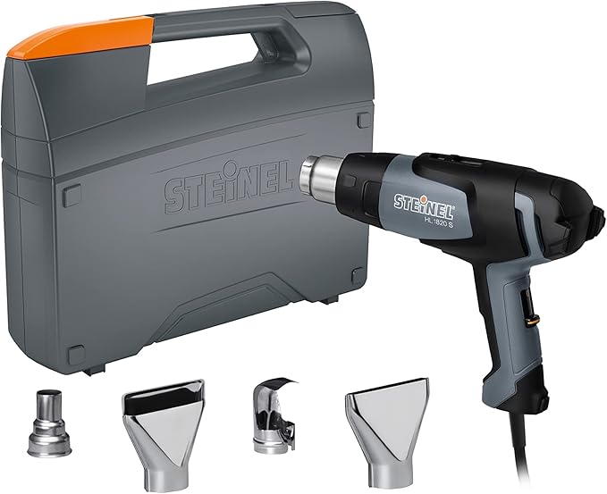 Steinel HL 1820 S General Purpose Kit - incl. heat tool with 1400 Watts, adjustable temperature & airflow, hot air blower set for stripping paint, soldering pipes, shaping plastics