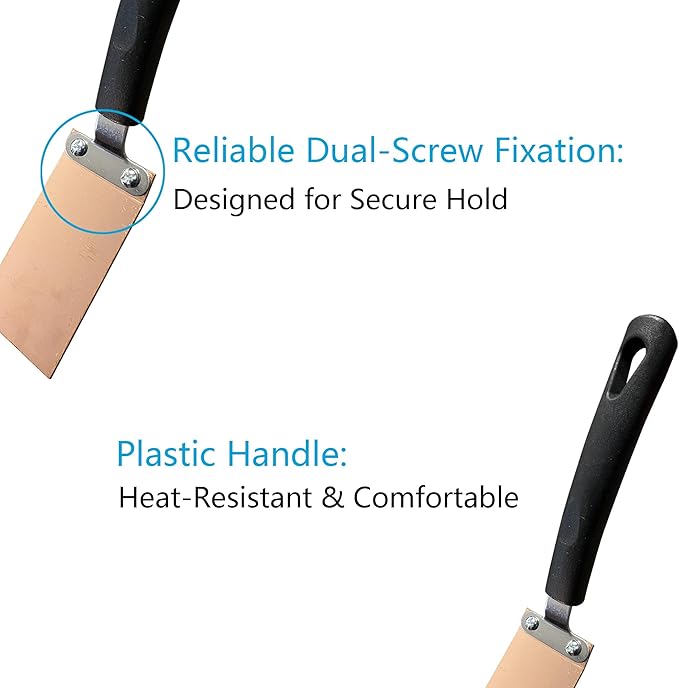 Copper Spoon Welding Backer Tool Set, Dual-Screw Secure Fastening, Straight/Curved/Square 3 Shapes, Welder Helper Essential Welding Equipment