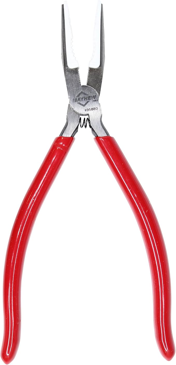 Mayhew Tools 95880 Soft Jaw Pliers, Needle Nose, Red