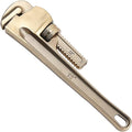 WEDO Non-Sparking Pipe Wrench 16”Spark-Free Straight Plumbing Wrench No Spark Safety Adjustable Spanner Length 450mm,Opening Max 60mm,Aluminum Bronze DIN/BAM/FM Standard