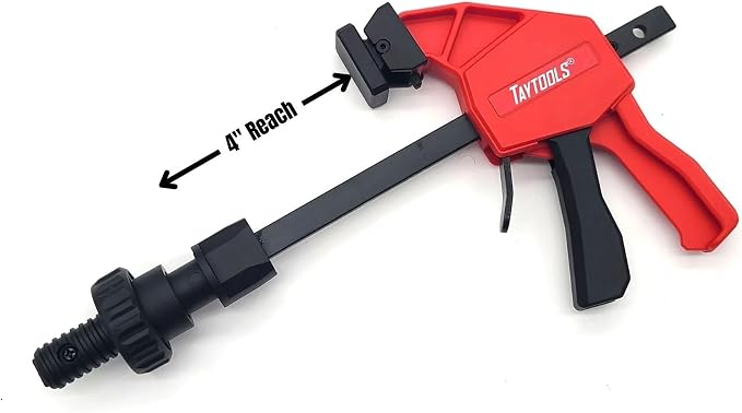 Taytools 12-Piece MFT Table Clamp Kit - 10' Vertical & Horizontal Clamps, Bench Dogs & Locking Knobs - Fits Tables with 20mm Dog Holes
