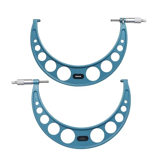 SHAHE 9-10''/225-250mm 0.01mm Outside Micrometer Gauge Micrometer Measuring Tool 5201-250A