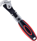 QUENCHING Self Adjusting Crowfoot Wrench, 7.5" Auto Jaw 5/16" to 11/16", 8 to 17 mm, Rust Resistant & Power Grip, Space-Saving Alternative to Wrench Sets for Car and Home Repairs