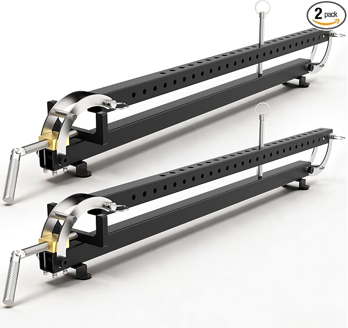 24 Inch Panel Clamps, 2 Pack Parallel Clamps, 4-Way Steel Pressure Clamps for Cabinet Doors, Tabletops, Woodworking and Cutting Boards