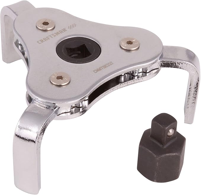CRAFTSMAN Oil Filter Wrench, Automotive, 3-Jaw (CMMT98352), Red
