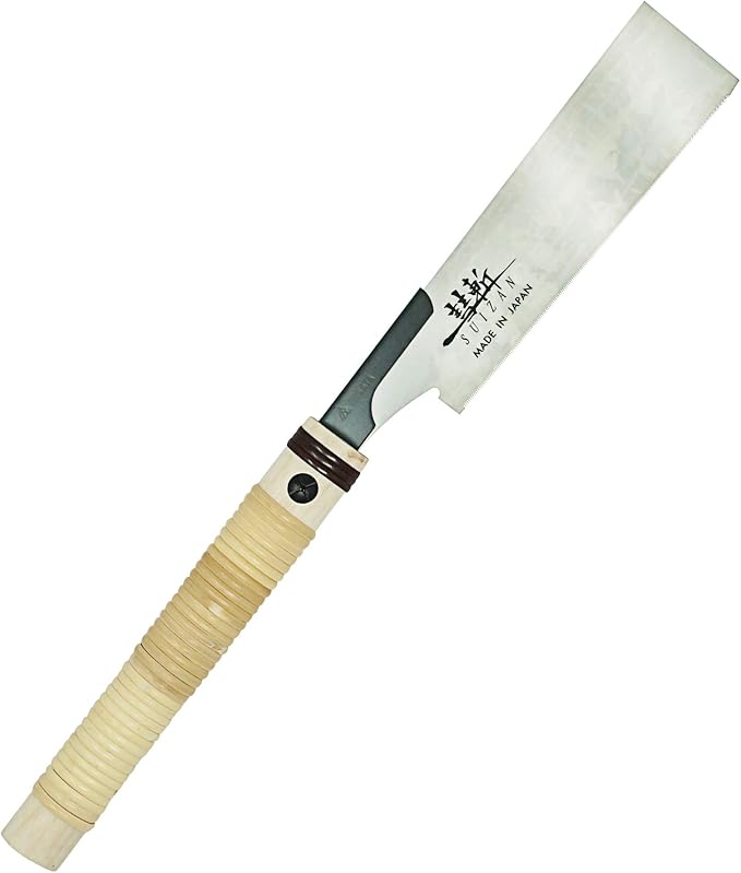 SUIZAN Flush Cut Saw 7" - Professional Japanese Pullsaw Handsaw Woodworking Tools