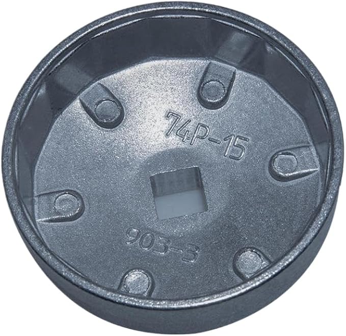 Oil Filter Wrench Socket 74mm 15 Flute 903-3 Aluminum Compatible With Chrysler