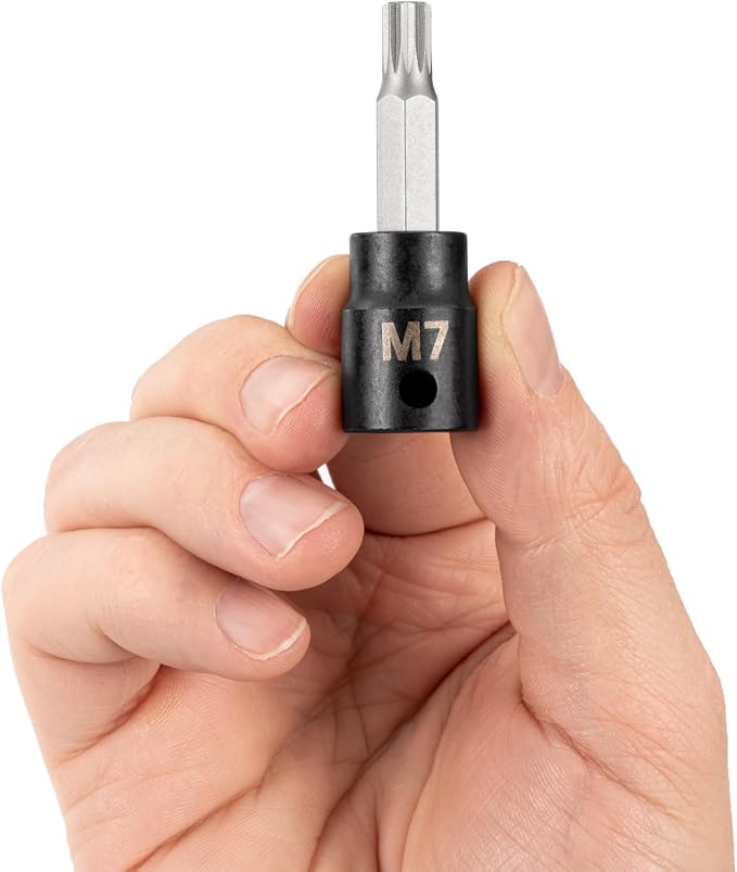 TEKTON 3/8 Inch Drive x M7 Triple Square Impact Bit Socket | SIB18207