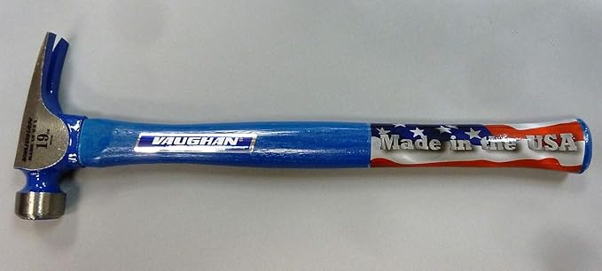 VAUGHAN CFB2LM California Framer Hammer, 19 oz Milled, Nail Starter, Made In The USA, VN11622