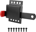 Heavy Duty Standard Garage Door Side Lock Inside Deadlock for Most Garage Door Iron Galvanizing -1 Pack, Black