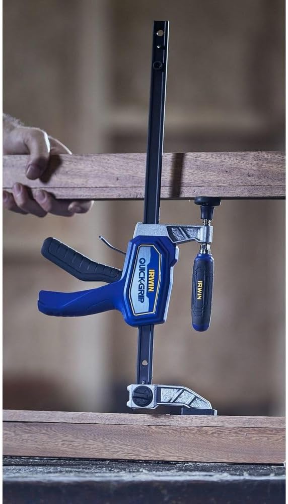 IRWIN QUICK-GRIP Clamps for Woodworking‚ Medium Duty Hybrid Clamp, 12 Inch (IRHT83500)