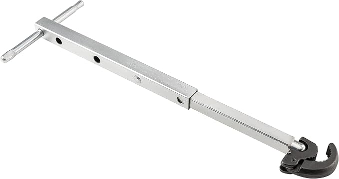 RIDGID 31175 Model 1017 Fold Over Basin Adjustable 10" To 17" Pipe Wrench, Silver, Made In The USA