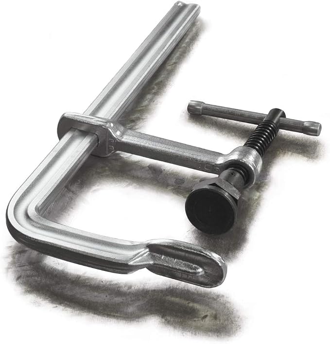 BESSEY SQ-8, 8 In., 2660 Nominal Clamping Force, All Steel clamp, Heavy duty pad