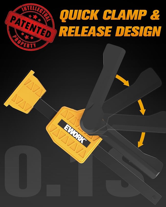 Bench Dog Clamp 3/4" (19mm) Up to 155 Lbs Clamping Force, Quick Clamping and Release Design for Workbench & DIY (2 Pack)