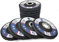 Benchmark Abrasives 4.5" x 7/8" Zirconia Type 29 Flap Discs, Mixed Grit