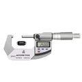 Digital Micrometer, Inch/Metric, Ratchet Stop, 1-2" (25-50mm) Range, 0.00005" (0.001mm) Resolution,Large Screen Digital Micrometer, Meets IP65 Specifications with Standard Ratchet Stop