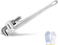 24 Inch Aluminum Pipe Wrench | Plumbers Wrench, Heavy Duty Plumbing Tools | Forged from High Carbon Steel | Suitable for Water Pipes, Plumbing, Fire Protection Pipe Tools