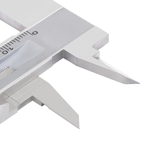 PEC Dial Caliper 0-200mm, Stainless Steel Precision Measuring Tool with Shock-Proof Dial, High Accuracy ±0.04mm