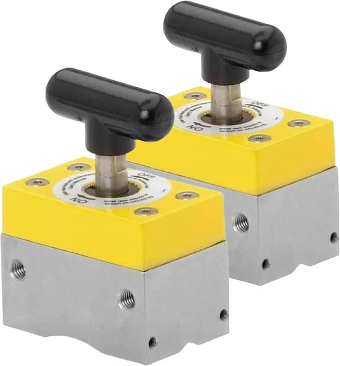 Magswitch MagSquare 150 Magnetic Welding Positioning Square, 2 Pack | Fast, repeatable magnetic positioning with two 150 lb MagSquares for welding, fabrication and fixture setup.