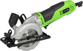 GALAX PRO 710W Mini Circular Saw 3 Pcs Saw Blades (115mm), 5200RPM Electric Circular Saw,1-2/3''(90°)/1''(45°) Cutting Depth, Portable and Compact for Wood/Metal/Plastic