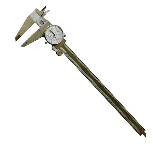 iGAGING Dial Caliper, Dual Reading Scale, Metric and SAE Standard Measurement (100-158)