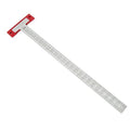 Precision Scriber T Square Ruler, T Square with Support Lips, Built in Scribe Notches, Stainless Steel Architect Ruler for Carpenter Work, Layout and Measuring Tools - 24inch