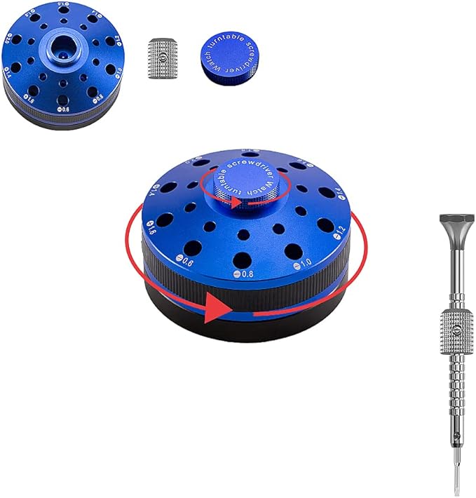 10 pcs Precision Slotted And Phillips Watch Screwdriver Set Different Sizes With 20 Extra Replace Blades Watchmaker Screwdriver Set for Watch,Jewelry,Eyeglass，The Best Gift for Dad