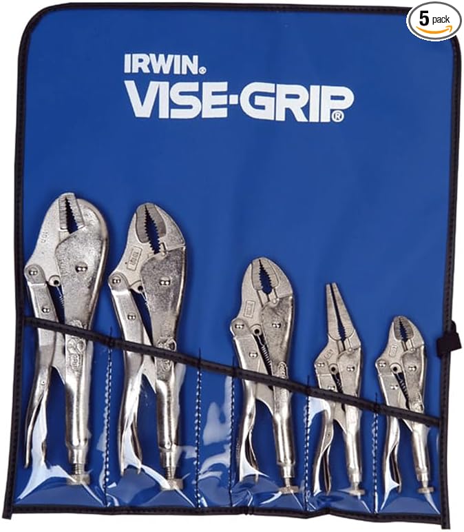 IRWIN VISE-GRIP Original Locking Pliers Set, 5 Piece Set, 68