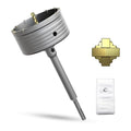 4-3/4" Concrete Hole Saw,120mm Masonry Hole Saw, with 220mm SDS Plus Shank Connecting Rod for Concrete Brick Cement Stone Wall Drilling Home Improvement