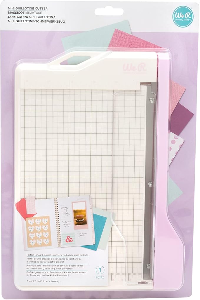 We R Memory Keepers Mini Guillotine Paper Cutter-Lilac