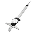 Depth Calipers with Gauge 0-150/200mm 0.02mm Precision Shockproof Four-use Measuring Tool (Mechanical/Automotive Repair)，DRINYOUNG (0-150 mm (Depth dial Caliper))